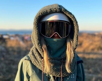 Sherpa Hood Ski Hood Fleece Hood Snowboard Hood Balaclava