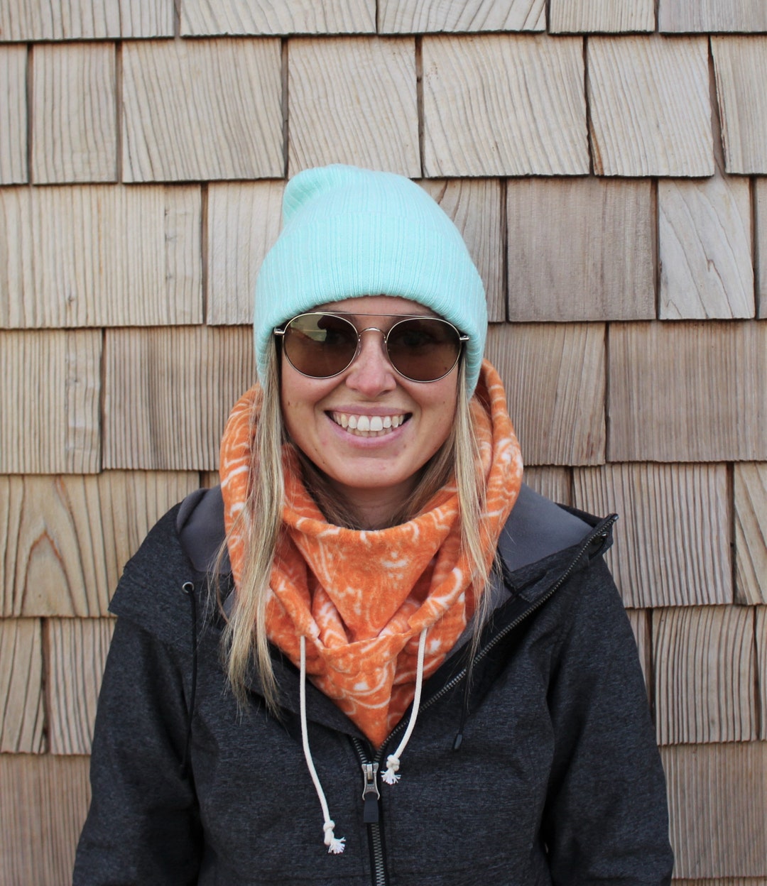 Creamsicle Hood Fleece Hood Ski Hood Balaclava Fleece Etsy