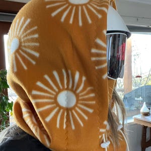 Fleece Ski Hood, Balaclava, Helmet Hood, Winter Hat image 2