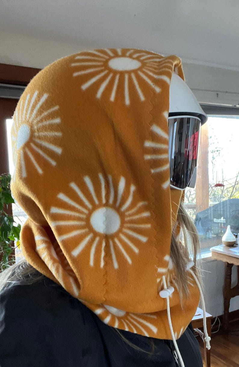 Fleece Ski Hood, Balaclava, Helmet Hood, Winter Hat image 2
