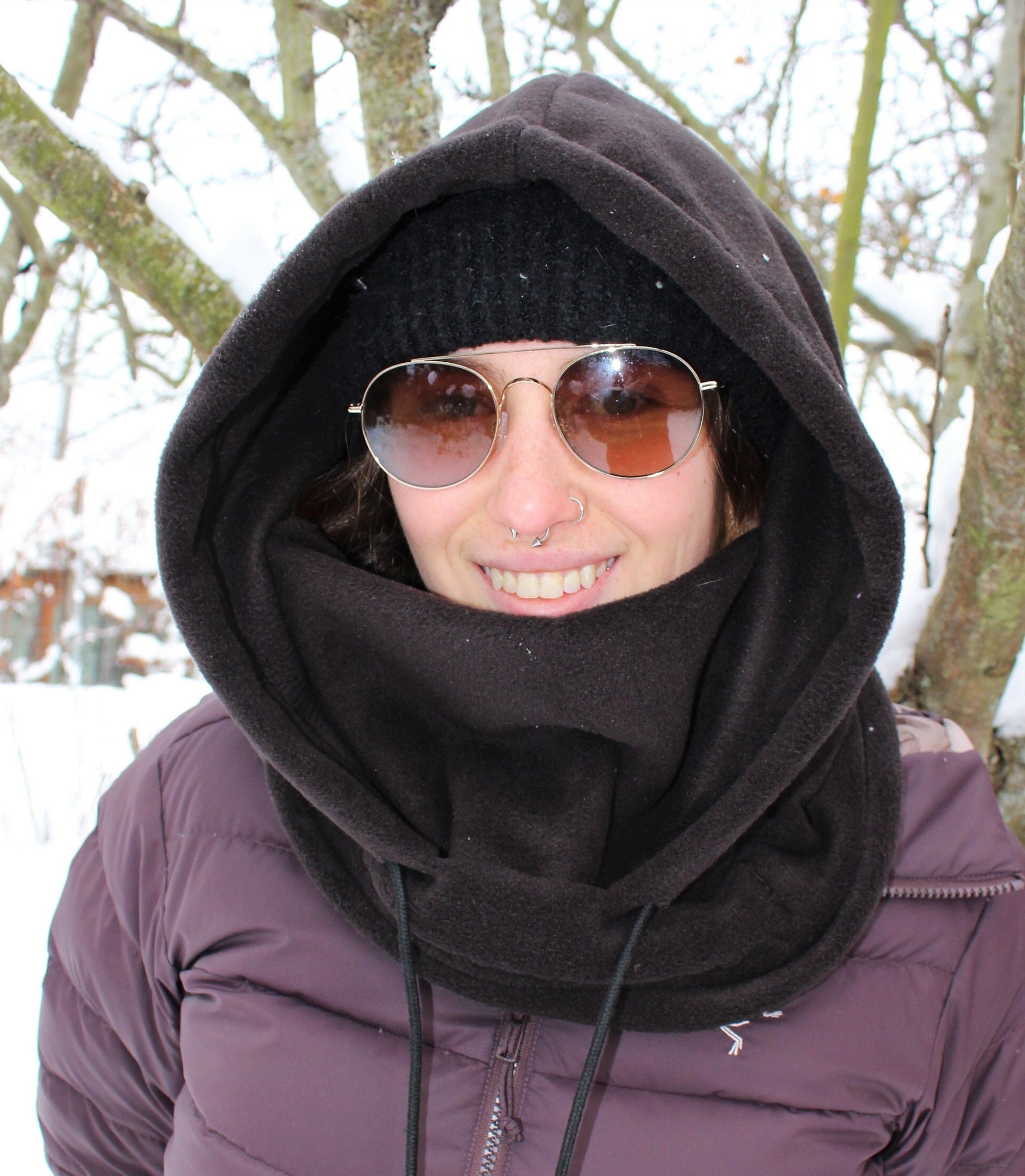 Black Hood, ski hood, fleece hood, snowboard hood, balaclava, custom fleece hood, pnw hoodie, fleece face mask, neck warmer, fleece scarf, Black Hood, ski hood, fleece hood, snowboard hood, balaclava, custom fleece hood, pnw hoodie, fleece face mask, neck warmer, fleece scarf,