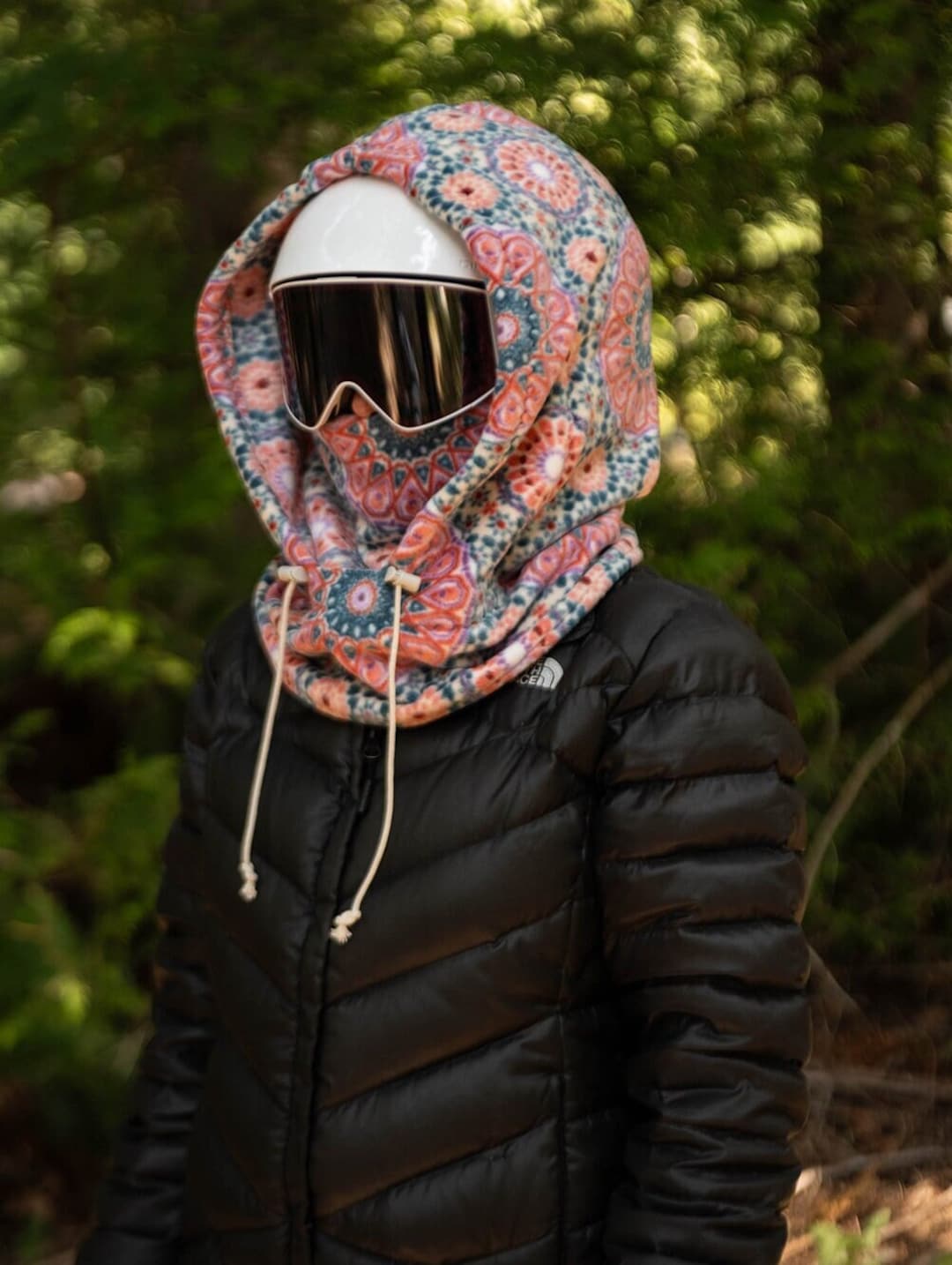 Kaleidoscope Hood, Ski Hood, Fleece Hood, Balaclava, Adventure Hood