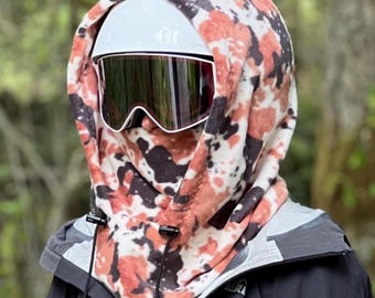 Fleece Ski Hood, Balaclava, Helmet Hood, Winter Hat