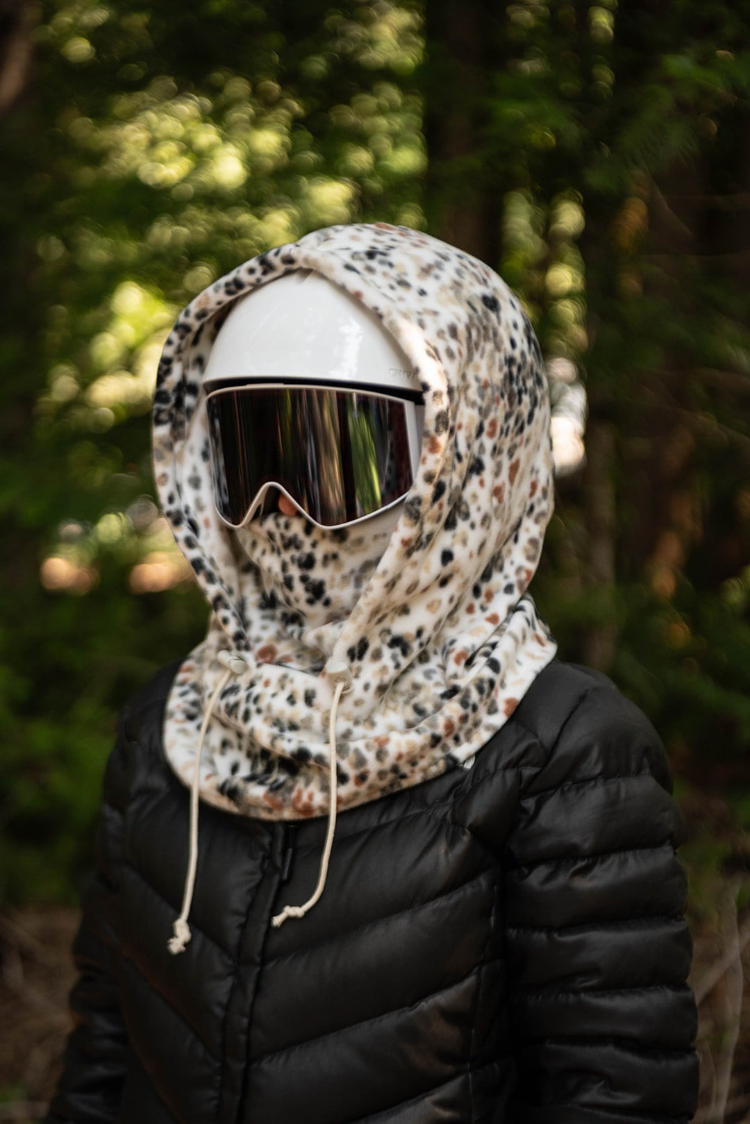 Animal Spot Hood, Ski Hood, Fleece Hood, Balaclava, Adventure Hood