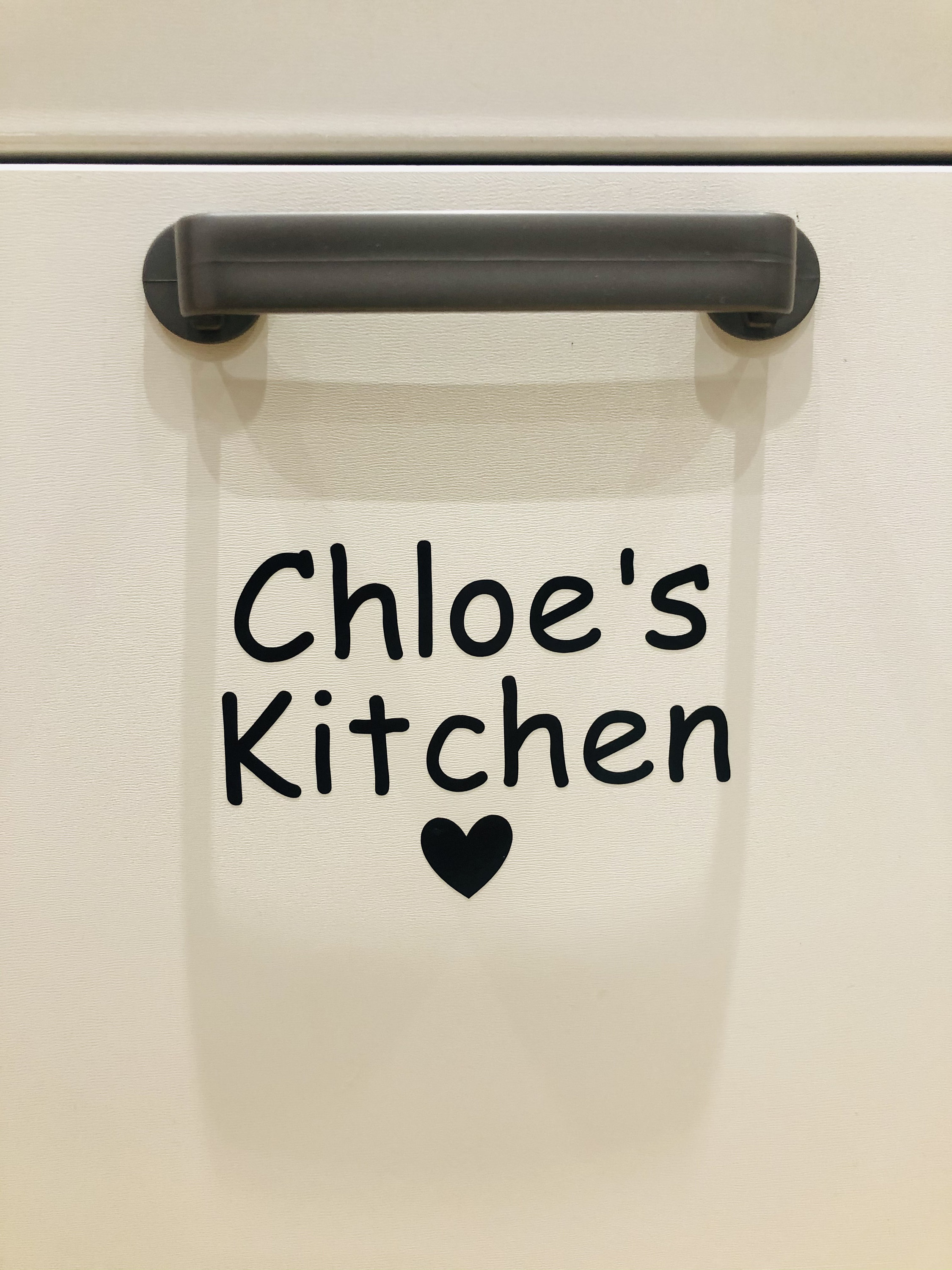 Personalised Play Kitchen Sticker Etsy UK