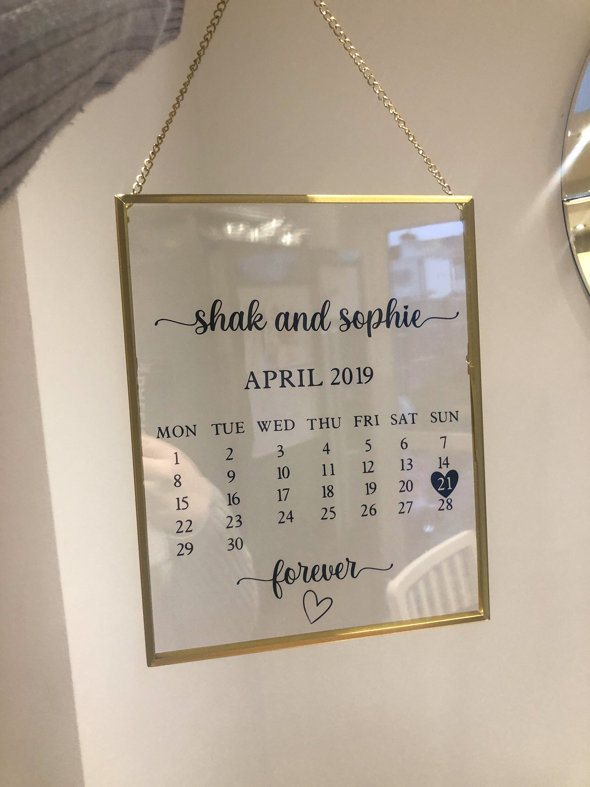 Personalised special date frame valentines day gift Personalised Special Date Frame Valentines Day Gift | Etsy