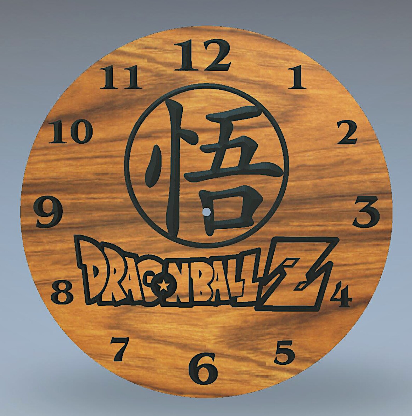Dragon ball Z wooden wall clock Goku wall clock DBZ wooden Etsy