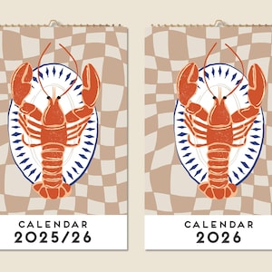 12 Months Wall Calendar 2025 Mid-year 2026 Kitchen Wall Decor Woman Christmas Gift Idea Mother Modern Present Home Decor