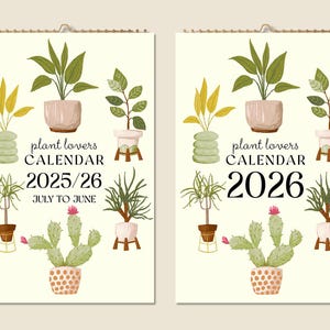 12 Months Wall  Calendar 2025 Mid-year 2026 Abstract Flowers Family Planner Christmas Gift Idea Modern Present Home Decor Plant Lovers Gift