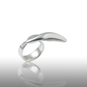 Aether Element Ring, Five elements Ring, Ayuervedic Space Element, Aether Sterling Silver Handmade Adjustable Ring image 2