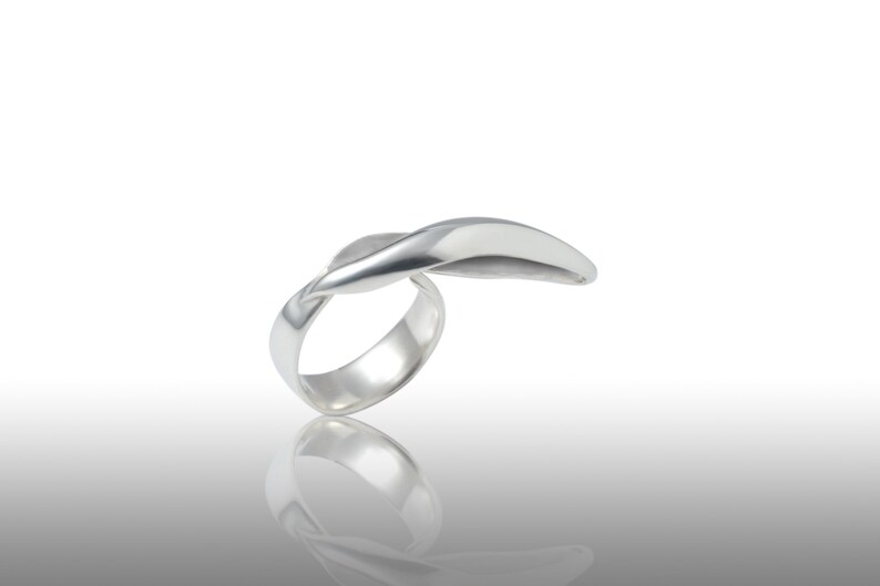 Aether Element Ring, Five elements Ring, Ayuervedic Space Element, Aether Sterling Silver Handmade Adjustable Ring image 2