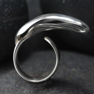 Aether Element Ring, Five elements Ring, Ayuervedic Space Element, Aether Sterling Silver Handmade Adjustable Ring image 4