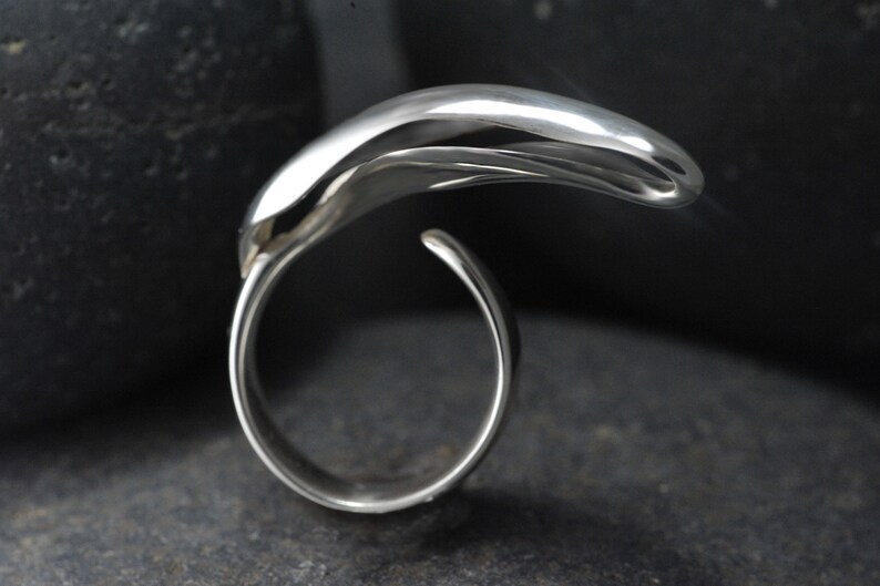 Aether Element Ring, Five elements Ring, Ayuervedic Space Element, Aether Sterling Silver Handmade Adjustable Ring image 4