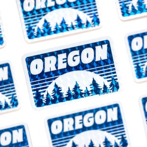 Oregon Holographic Sticker | Eugene | Portland | Corvallis | PDX | PWN | Oregon Coast | Travel