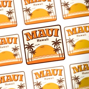 Maui, Hawaii Sunset Sticker | Aloha | Sunset | Lahaina | Paia | Hana