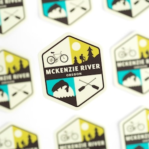 Rivière McKenzie, Orégon Stickers | Randonnée pédestre, VTT, pêche, rafting, camping | Aventure en plein air | Nord-ouest du Pacifique