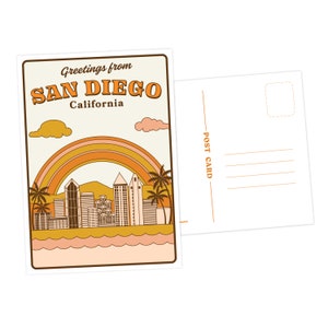 Carte postale Salutations de San Diego, en Californie