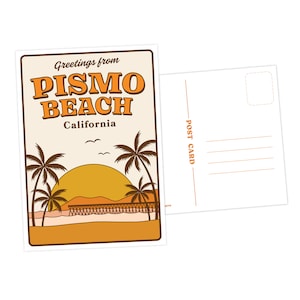 Salutations de Pismo Beach, Carte postale de Californie