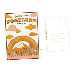Salutations de Portland, Oregon Carte postale