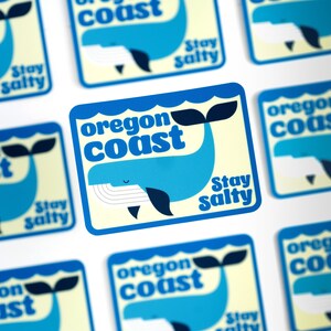 Stay Salty Oregon Coast Sticker | Pacific Northwest | The People's Coast | Oregon Beaches | Whale | PNW | West Coast