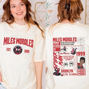Vintage Miles Morales Spiderman Across The Spider-Verse Shirt, Miles Morales Shirt, Spiderman Superhero Shirt, Spiderman Birthday Shirt