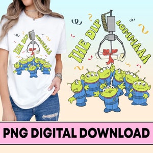 Aliens Toy Story El Diploma Graduado Png, Disneyland Toy Story Graduación Png, Clase de 2024 Png, Disneyland Family Png, Descarga Digital