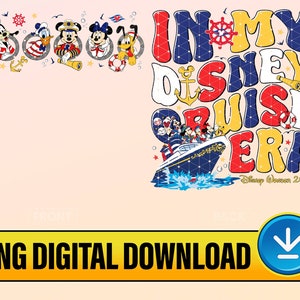 Personalized Mickey and Friends In My Cruise Era Png, Disneyland Cruise Line 2024 Png, Disneyworld Wish Dream Fantasy Magic, Family Trip
