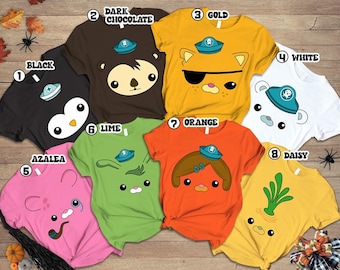 The Octonauts Halloween Costume Shirt, Group Octonauts Matching Halloween Costume, Family Halloween Costumes, Octonauts Birthday Party Shirt