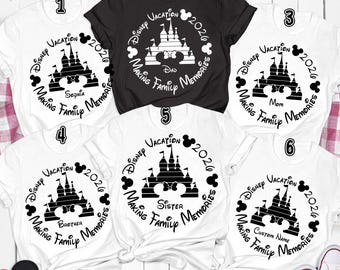 Custom 2026 Disneyland Family Vacation Shirt, Family Trip Disneyland 2026 Shirt, Making Family Memories Shirt, Matching Family Shirts