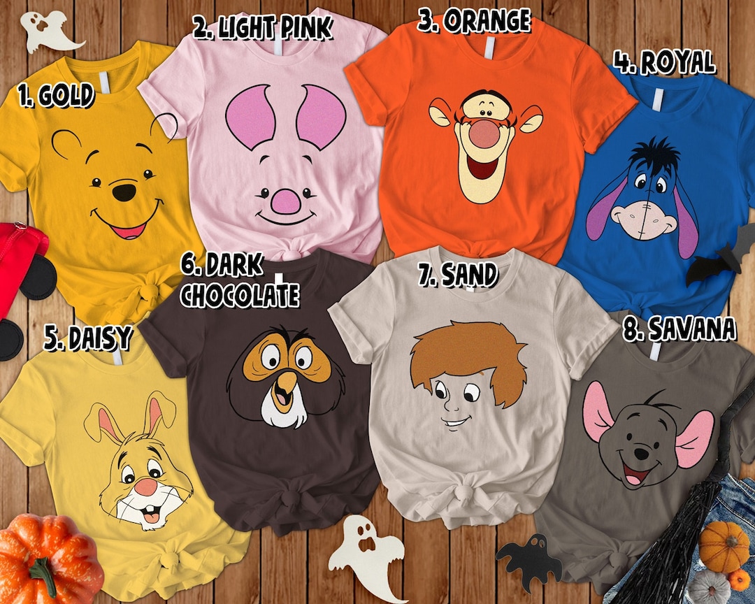 Winnie the Pööh Costume Halloween Shirt, Pooh Bear Eeyore Piglet