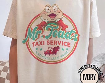 Comfort Colors® Retro Mr. Toad's Taxi Service Shirt, Mr. Toad's Wild Ride T-shirt, Disneyland Family Trip Tee, WDW Disneyland Trip Outfits