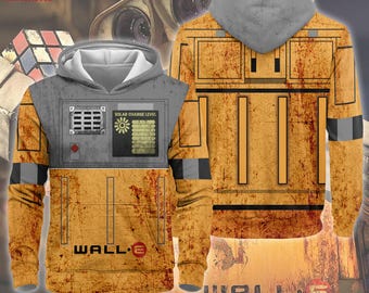 Wall-E Fictional Galaxy Robot Halloween Cosplay, Wall-E Cosplay Sweatshirt, Halloween Cartoon Costume, Magic Kingdom, Halloween Party
