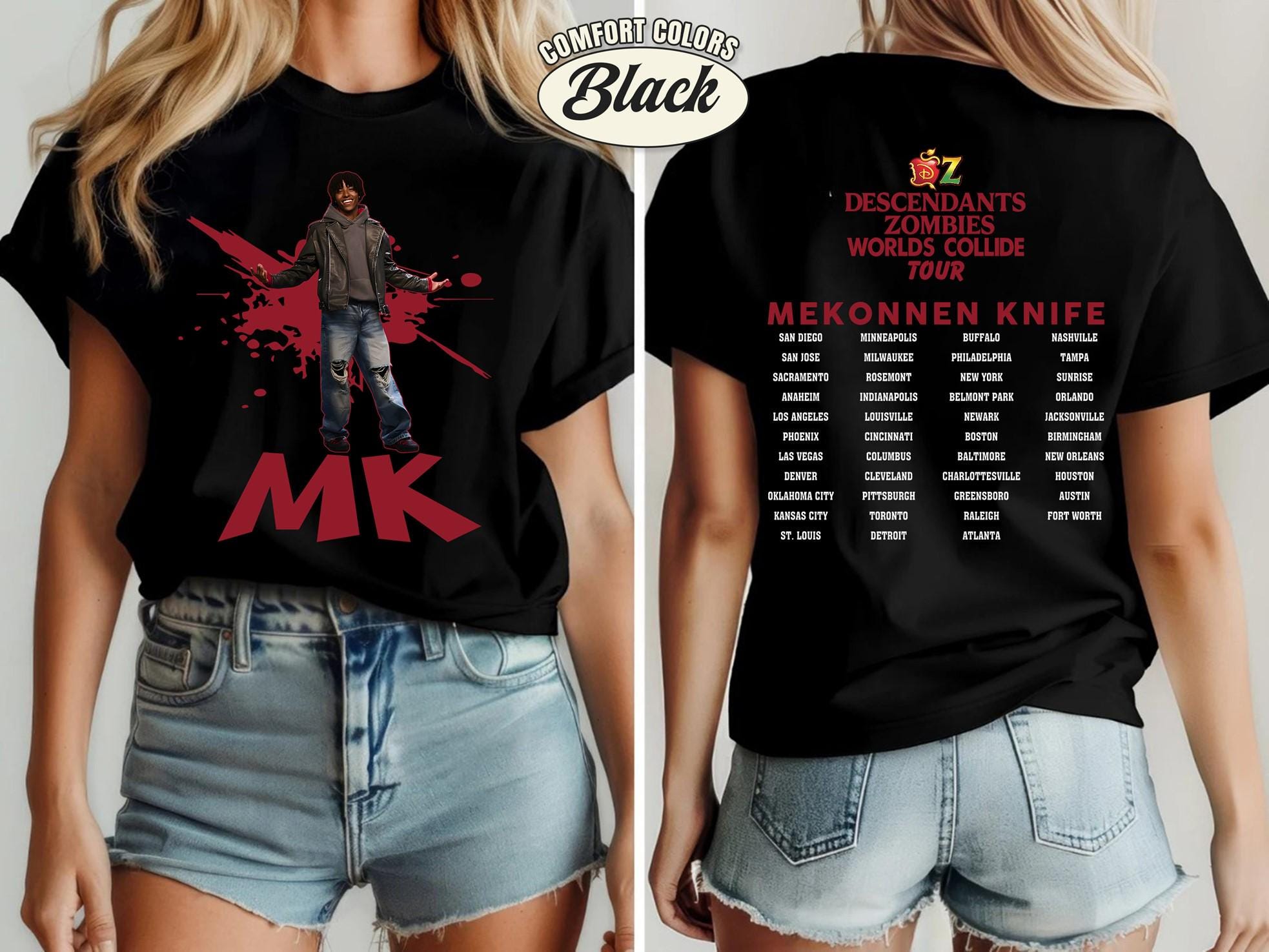 Disneyland Mekonnen Knife Shirt, Descendants Zombies Worlds