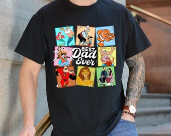 Retro 90s Disneyland Best Dad Shirt, King Triton Mr Incredible Goofy Father's Day Shirt, Gift For Daddy Papa, Cool Dad Tee, Dad Life Shirt