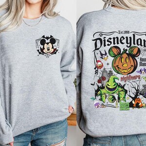 Comfort Colors® Mickey Nightmare On Main Street Halloween Shirt, Disneyland Halloween, Halloween Family Matching Outfit, Halloween Party