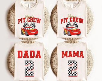 Race Car Birthday Family Matching Shirts, Two Fast Birthday Shirt, Pit Crew Mama Dada Sweatshirt, Disneyland Birthday Boy Toddler Shirt