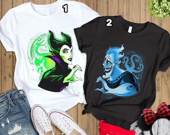 Maleficent And Hades Couple Shirts, Disneyland Villains Shirt, Maleficent Shirt, Hades Shirt, Disneyland Couple Shirts, WDW Family Shirts
