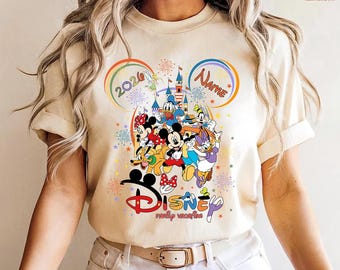 Camisetas cómodas para las vacaciones familiares en Disneyland 2026, camisetas familiares a juego 2026, camisetas de vacaciones en Disneyland, camisetas de viaje familiar a Disneyland 2026