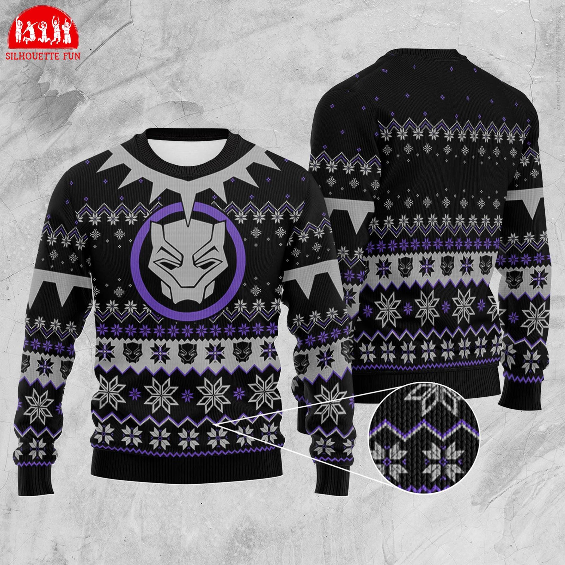 Black Panther Sweater Etsy