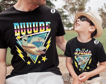 Duuude And Lil Dude Matching Shirt, Disneyland Dad And Son Shirt, Finding Nemo Shirt, Family Trip Shirt, Fathers Day Shirt, New Dad Shirt
