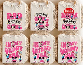 Disneyland Minni Birthday Girl Shirt, In My Birthday Era Shirt, Custom Birthday Girl Shirt, Birthday Family Vacation Tee, Minne Party Tee