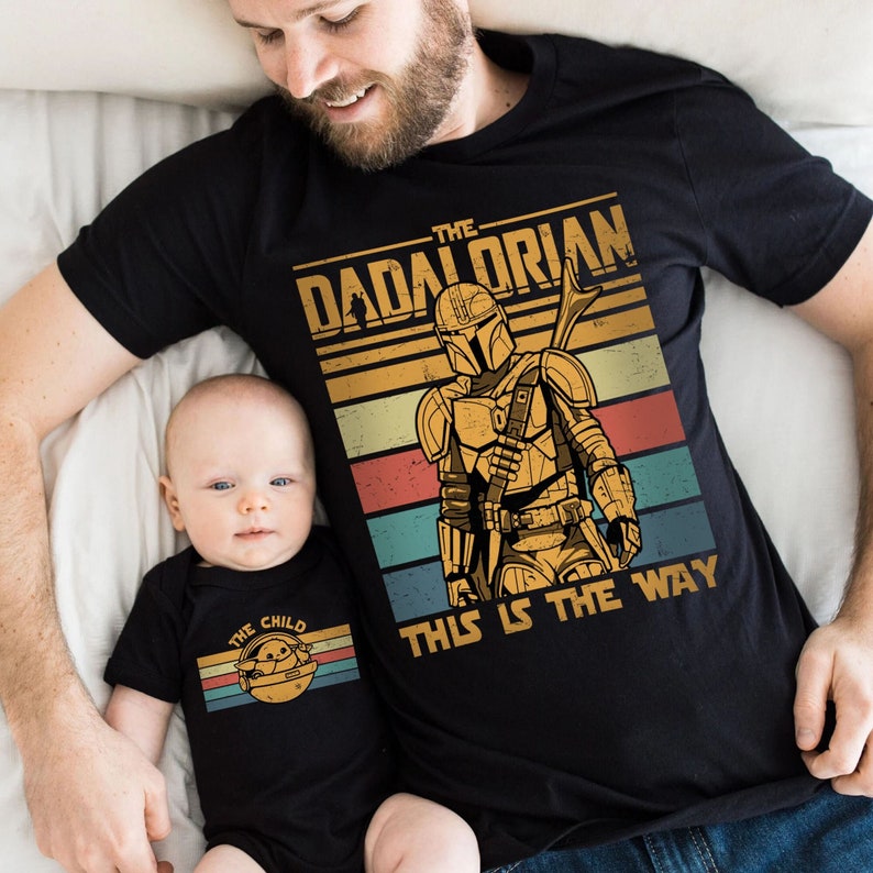 Dadalorian And Son Shirt, Star Wars Dad, First Fathers Day, Dad and Baby Matching Shirts, Matching Shirt Father and Son, New Dad Gifts 