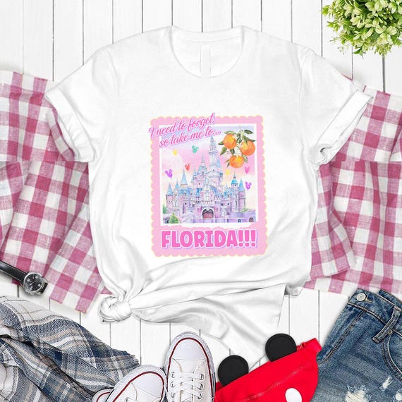 Disneyland I Need To Forget So Take Me To Florida Shirt, Disneyland Castle Shirt, Disneyland Vacation Shirt, Walt Disneyworld, Magic Kingdom
