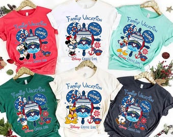 Comfort Colors Custom Mickey and Friends Cruise Shirts, Disneyland Cruise Group Shirts, Disneyland Cruise Squad 2026 Family Matching Shirts