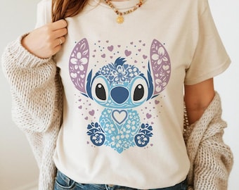 Cute Stitch Shirt, Stitch Party Shirt, Disneyland Shirt, Disneyworld Shirt, Stitch Lilo Cartoon Shirt, Birthday Boy Girl Shirt