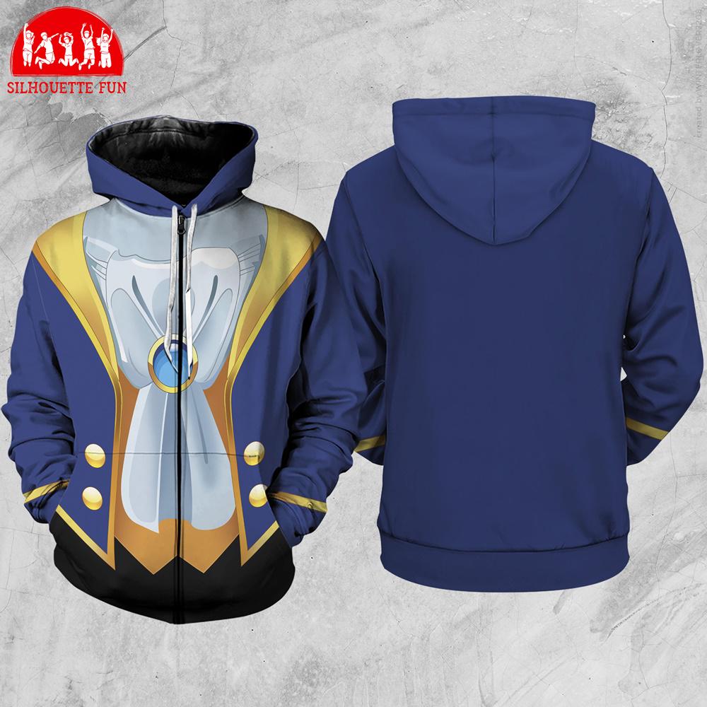 メ*式様 beauty:beast FULL FACE TYPE zip up The Beast 3D Full Over Print Hoodie, Beauty and the Beast