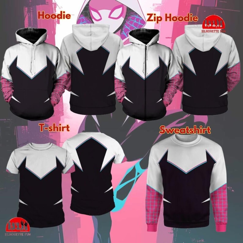 All Spideyman Halloween Costume, Spidey-Man Halloween Cosplay Sweatshirt, Avengers Superhero Sweatshirt, Halloween Costume Group Shirt zdjęcie 3