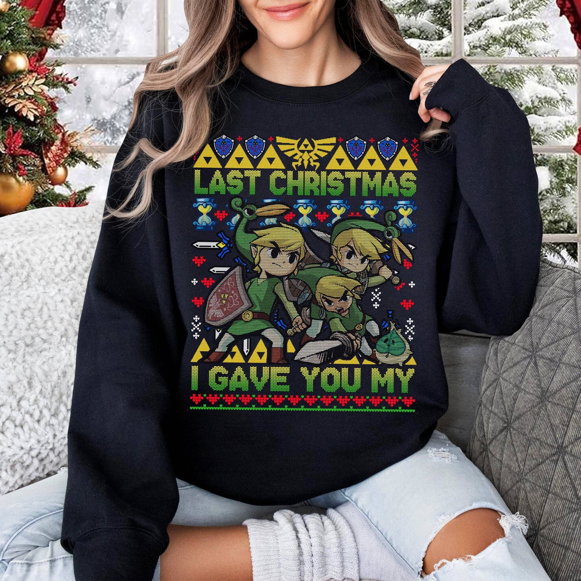Link Legend Of Zelda Gifts For Family Christmas Holiday Ugly Sweater -  Horusteez