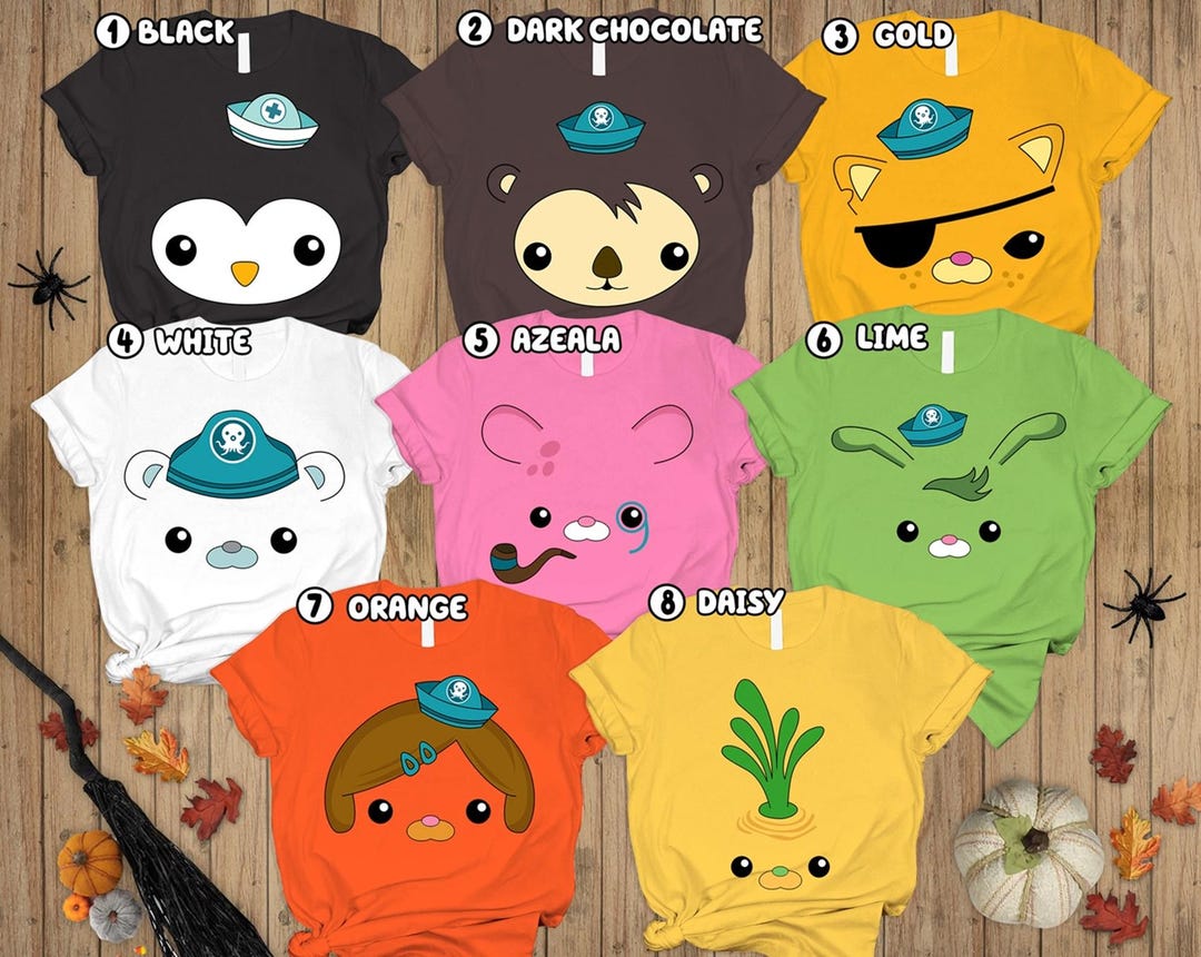 The Octonauts Halloween Costume Shirt, Group Octonauts Matching