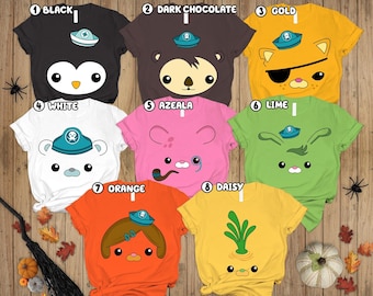 The Octonauts Halloween Costume Shirt, Group Octonauts Matching Halloween Costume, Family Halloween Costumes, Octonauts Birthday Party Shirt